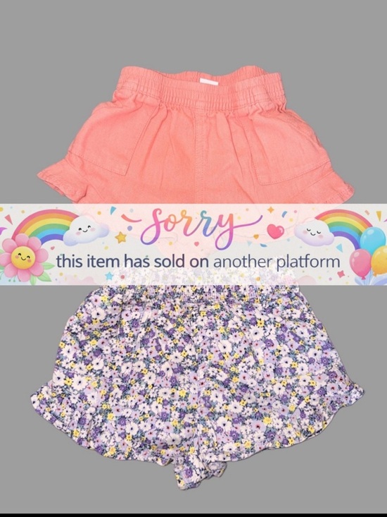 Baby Gap Other - Baby Gap Twill Ruffle Shorts Bundle | Toddler Girl | 12-18 Mos. | Like New